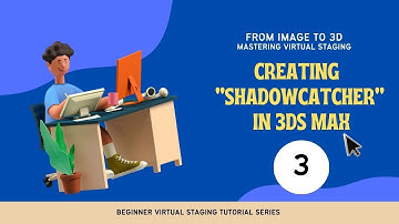 Shadow Catcher in 3ds Max #virtualstaging #3dsmax