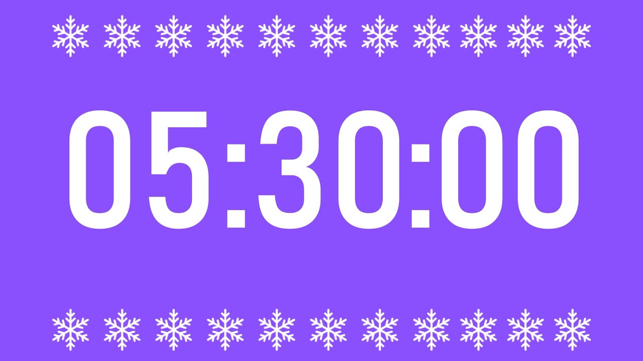 NO ADS | 5 Hour 30 Minute Countdown Timer | 330 Minute Countdown for Study, Work, Focus & Productivi
