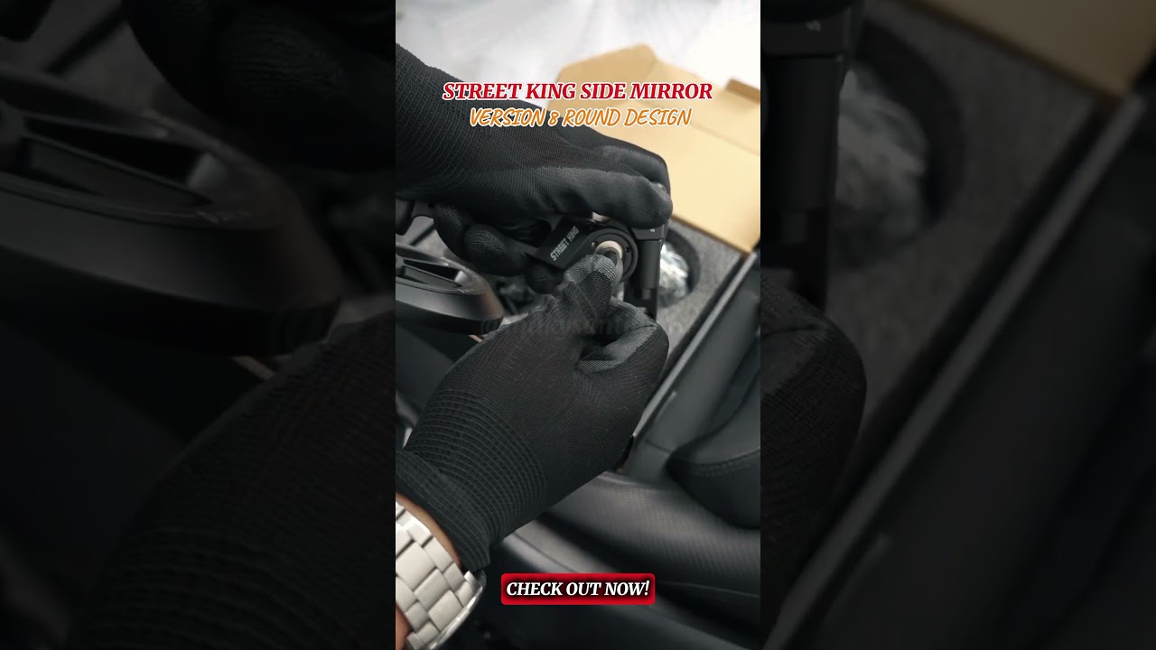 STREET KING SIDE MIRROR V8 ROUND DESIGN | ADJUSTABLE SIDE MIRROR | Milky Santidad