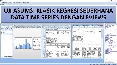 Classical Assumption Test of Simple Regression of Time Series Data with Eviews