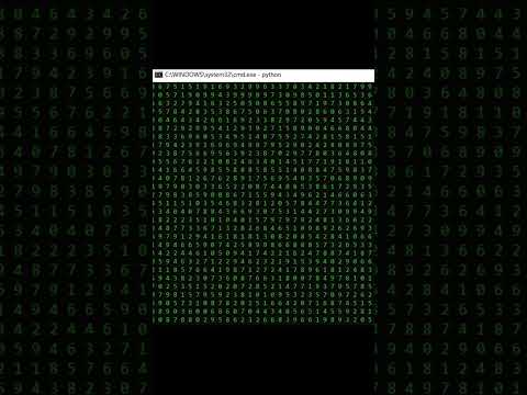 ХАКЕРСКАЯ МАТРИЦА на PYTHON #shortvideo #programming #python #code #coding #recommendations #shorts