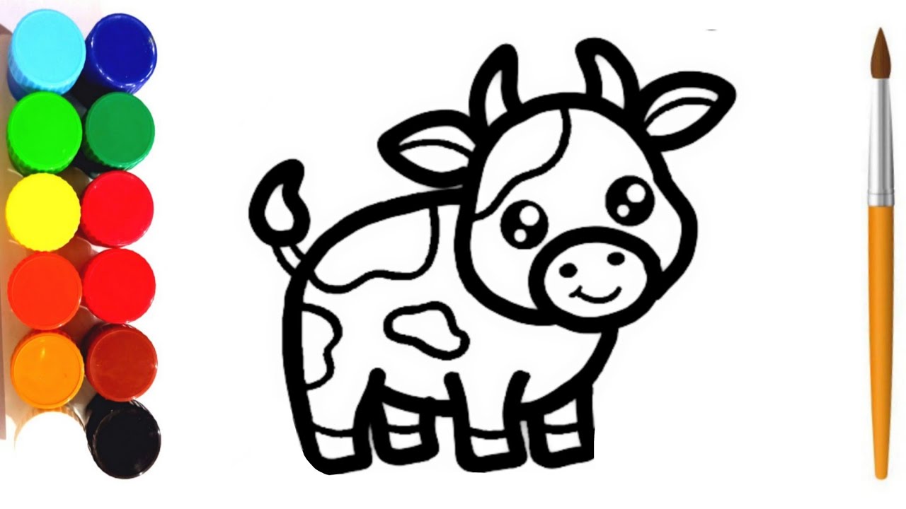 Coloring Cows Farm Animals Coloring Pages By The Kinder Kids | TPT