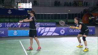 WD Gold  IND vs MAS  2014 Commonwealth Games badminton