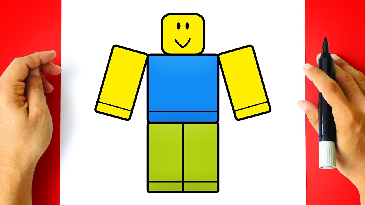 Pequeno Noob Roblox para colorir