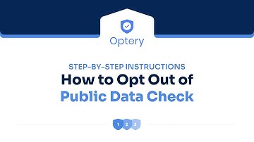 Opt Out of Public Data Check Step by Step Instructions