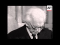 Can864 british philosopher bertrand russell press conference on vietnam war tribunal