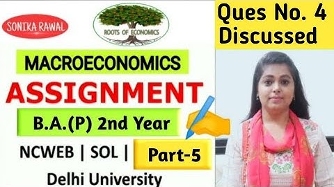 Part-5 | BA(P) 2nd yr Macroeconomics Assignment of  SOL NCWEB | DU | Keynes demand for money | B117