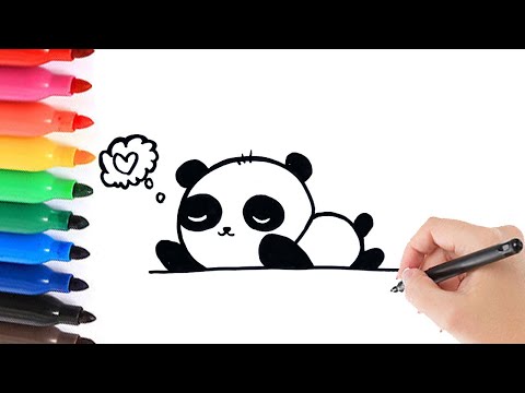 Video: Hoe Teken Je Een Panda