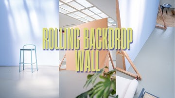How to Build a Rolling Backdrop Wall | DIY Photography/Video Studio Setup
