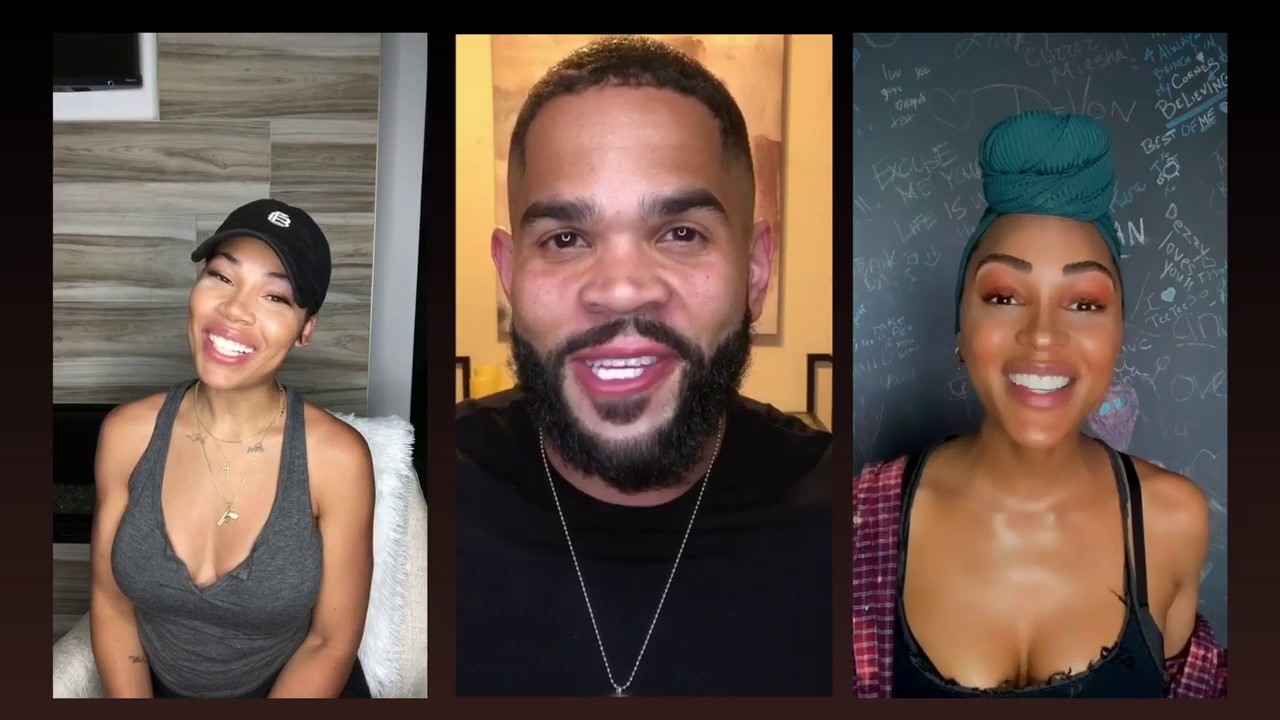 Meagan Good, Dijon Talton and LaMyia Good - "Cousins" Talk Show Premiere!