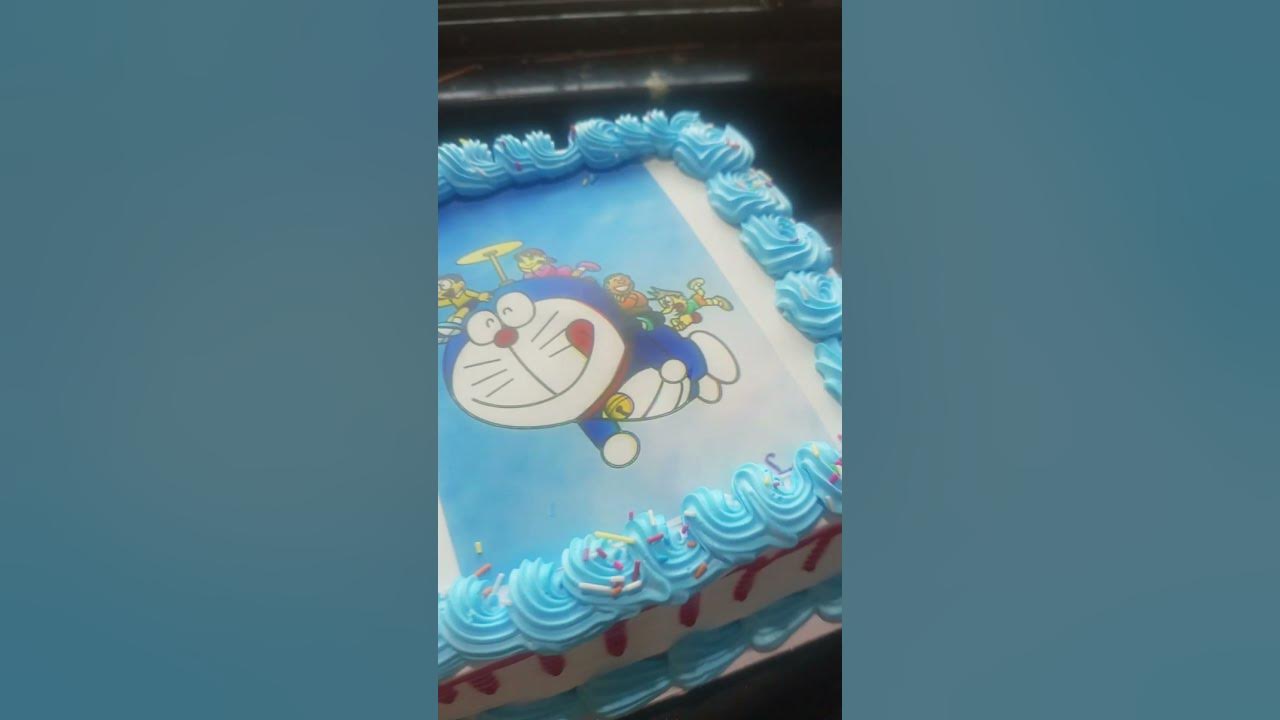 cake #love Doraemon photo cake #song