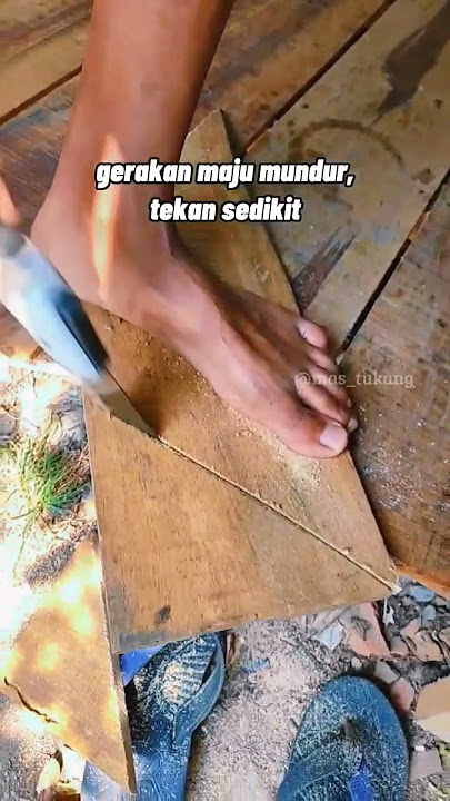 Tips menggerakkan #gergaji #kayu supaya nggak #nyangkut #mastukang