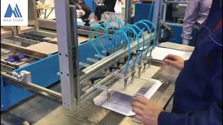 The model is MF-SCM500A,semi auto case maker for hardcover books cases of the best selling!👍👍👍