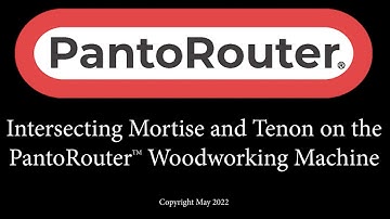Intersecting mortise and tenon on the PantoRouter™ woodworking machine.