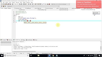 dynamic memory allocation of array,how to declare an array without defining it size,