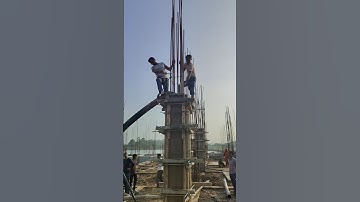 Amazing trick for column casting work | column ki casting kaise kre #ytshorts #column #concrete