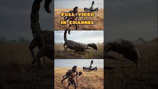 What happened when Giant Scorpion vs prehistoric 80 Million years ago #Ancient #shorts #hominidhisto