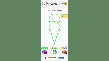 Braindom level 1 Draw in one touch #shorts #braindom