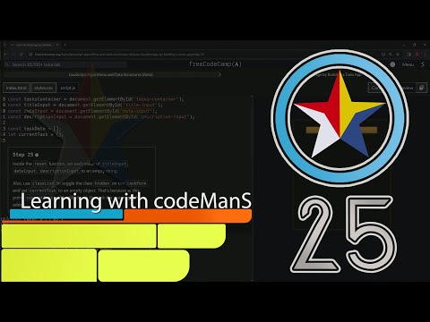 Learn localStorage by Building a Todo App: Step 25 | freeCodeCamp | JavaScript | (Beta)