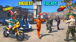 I ESCAPED THE BIGGEST PRISON WITH TOMMY GTA 5 MALAYALAM