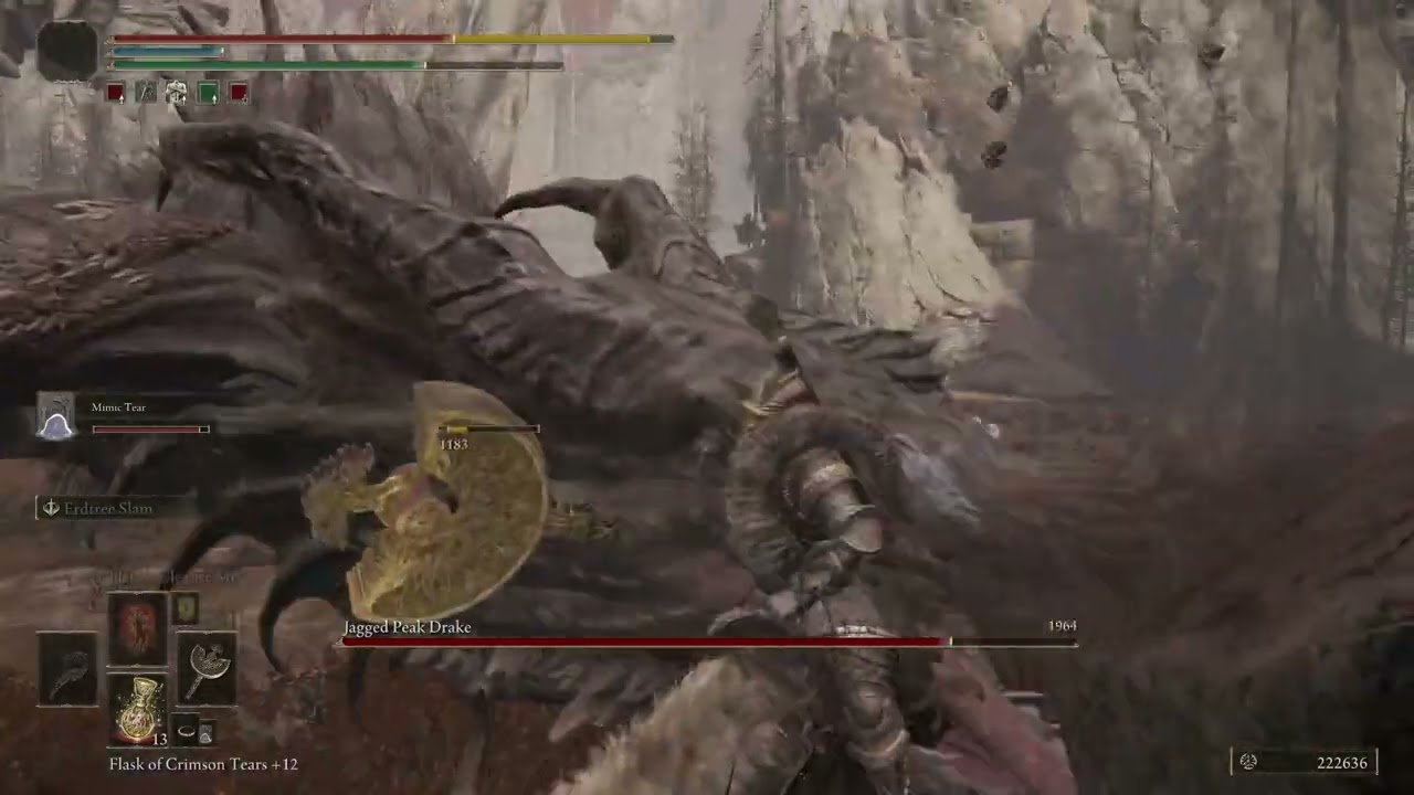 ELDEN RING™ Shadow of The Erdtree - Dragon's Pit Terminus boss Jagged Peak Drake