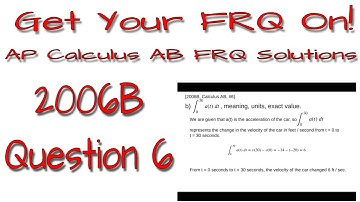 AP Calculus AB - 2006B: #6