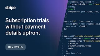 Subscription trials without payment details upfront