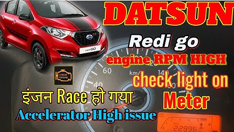 #DATSUN Redi go #Renoult Kwid😱  इंजन Race हो रहा है? ❌{warning light on issue}