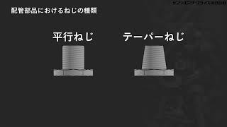 3分でわかる配管部品　基礎編　～ネジ～
