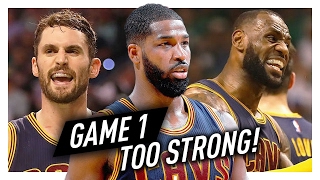 LeBron James, Kevin Love & Tristan Thompson Game 1 Highlights vs Celtics 2017 Playoffs ECF - 90 PTS!
