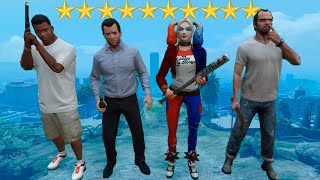 GTA. Harley Quinn Stars 10 in GTA 5/ Wanted Level 100