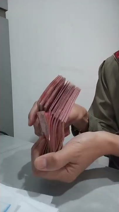Cara merapikan uang bendelan 1 Juta menjadi satu bendel 10 Juta