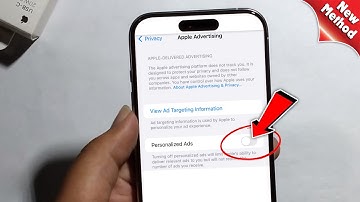 iPhone 15/Pro/Max: How to Turn Off Apple Personalized Ads