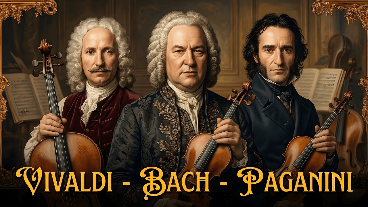 Vivaldi, Bach, Paganini Three Legends, One Violin ✨ The Greatest Classical Music of All Time