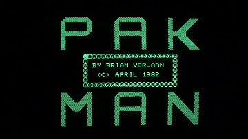 [Gameplay] "Pak-Man" for the Sharp MZ-80A