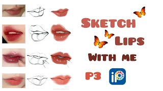 How to draw juicy lips | LIPS TUTORIAL How to draw juicy lips | LIPS TUTORIAL