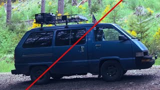 bulletproof 89 ToYoTA VAN - MiNi home TOUR #vanlife #overlanding #camping