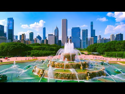 Video: Wahrzeichen Von Chicago: Buckingham-Brunnen