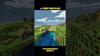 🌸 CHERRY OCEAN VILLAGE Seed | Beautiful Minecraft Bedrock 26 Seed
