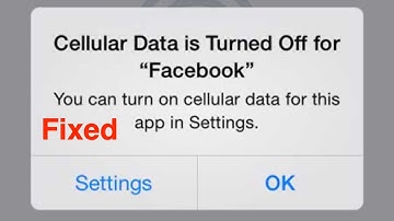 Facebook Cellular Data Not Working