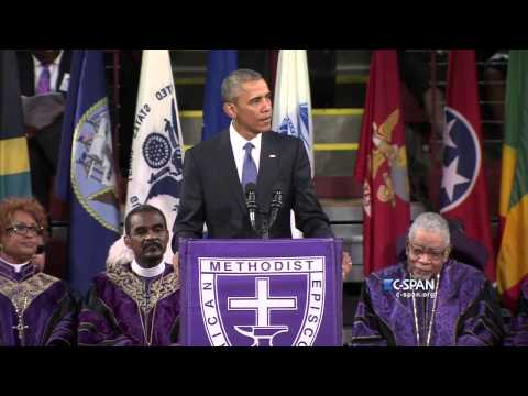 President Obama delivers Eulogy – FULL VIDEO (C-SPAN)