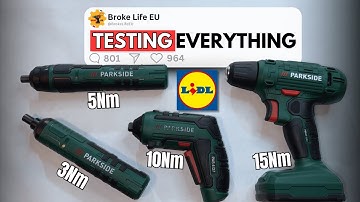 Parkside cordless screwdrivers from Lidl - Parkside! Models: PAS, PARS, PASS, PBSAE 4V & 12V