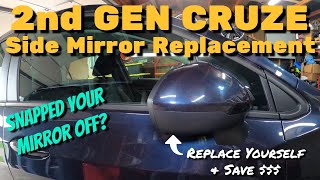 2016-2019 Chevrolet Cruze (2nd Gen) Outside Rearview Mirror Replacement