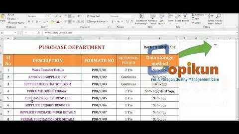 AS 9100 Purchase documentationing in Kannada in depth