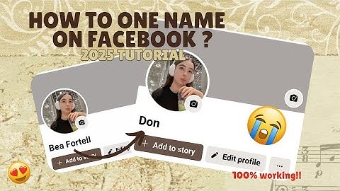 how to one name on facebook? (method 8)
