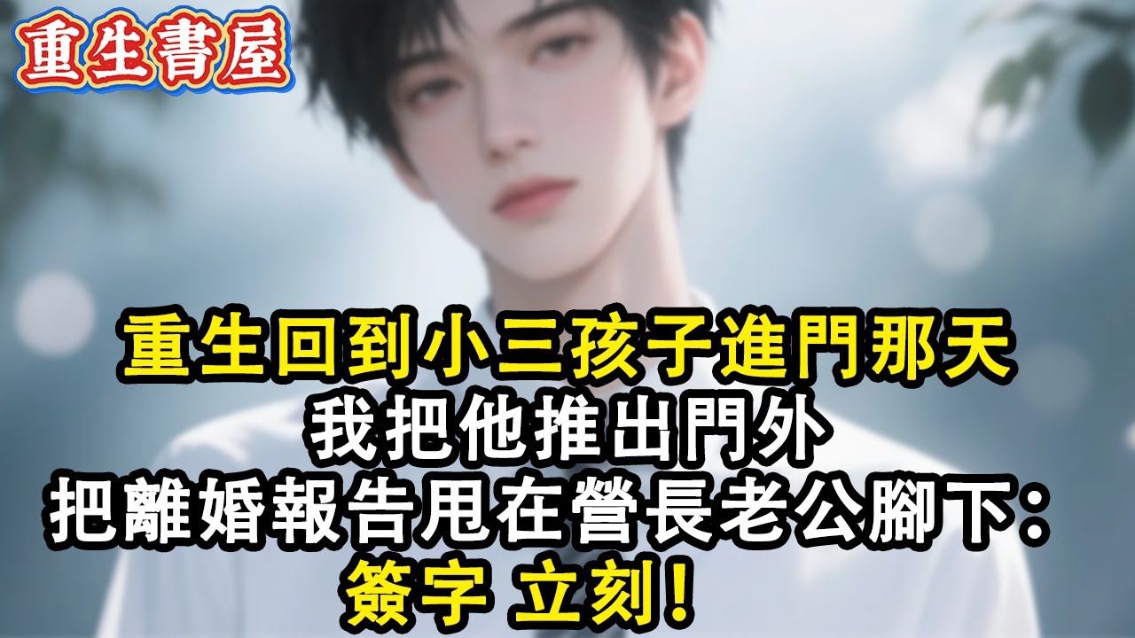 【重生爽文】重生回到小三孩子進門那天 我把他推出門外 轉身把離婚報告甩在營長老公腳下：簽字 立刻！