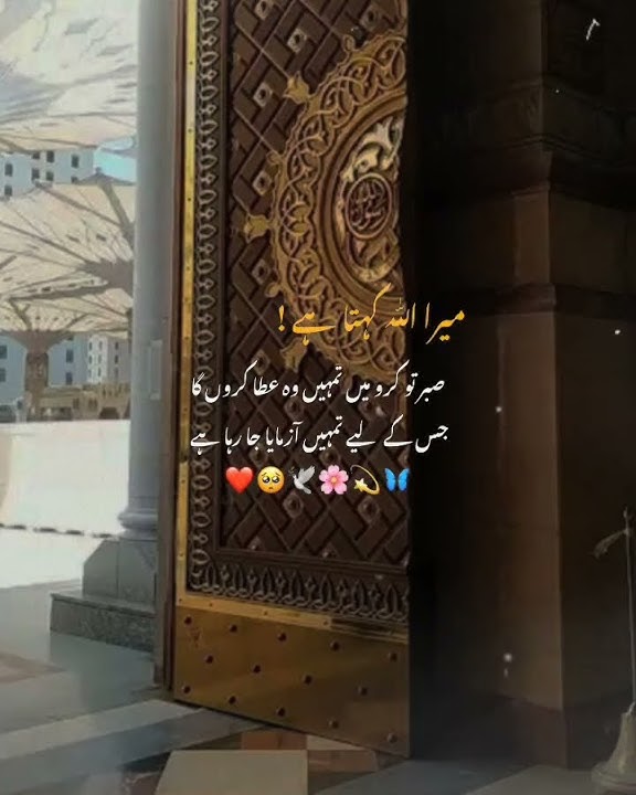 𝗦𝗔𝗕𝗔𝗥💖💫🌹#allahiswithyou #beshak_subhanallah #islamicgreeting #itsersa #ytshorts