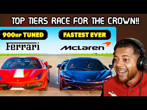 Ferrari 488 PISTA vs McLaren 750S *TUNED MONSTERS* Drag Race | Reaction