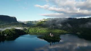 Lake Bled in Morning Fog | 4K Drone Cinematic | Slovenia Aerial