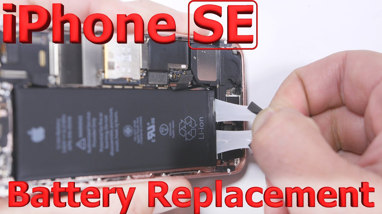 Iphone Se Battery Replacement In 3 Minutes Fix Youtube